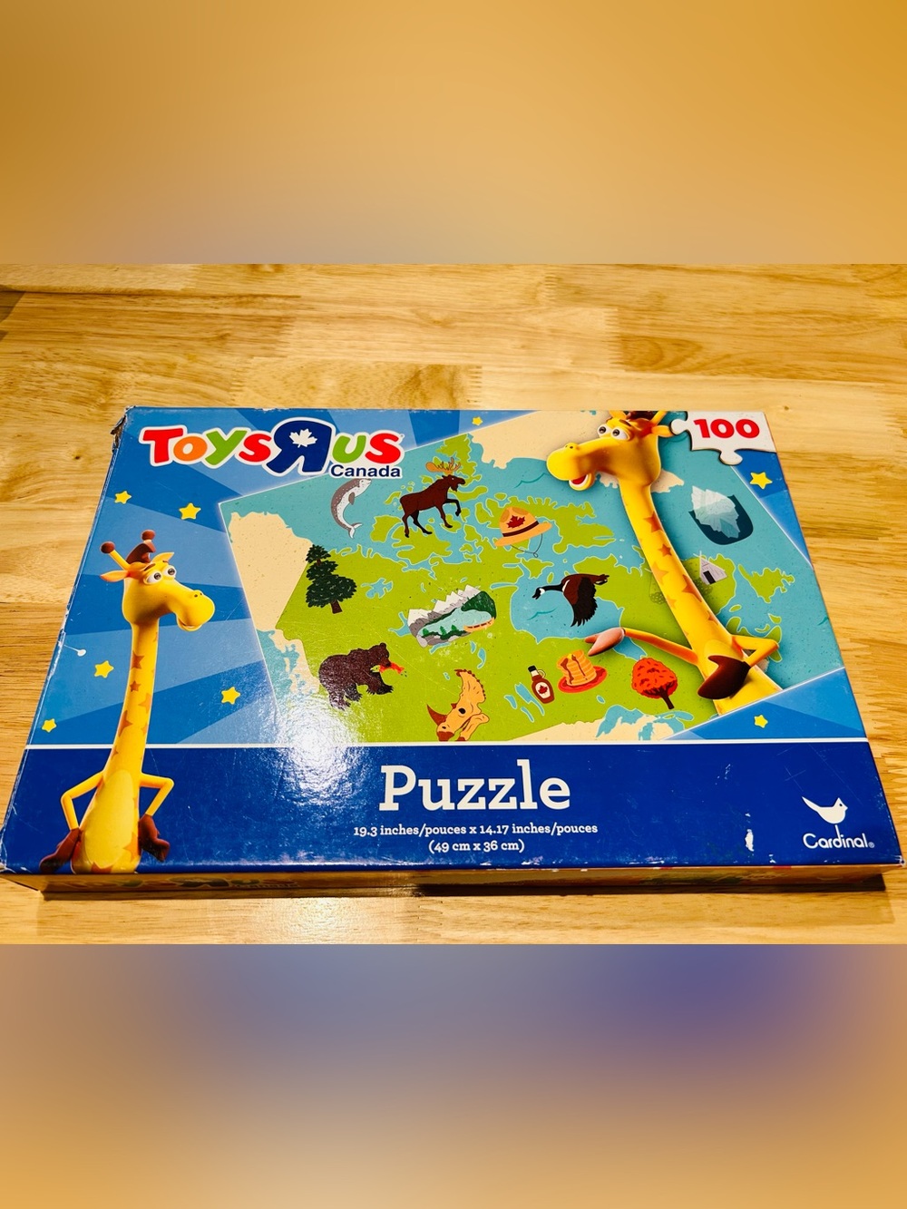 Free with purchase - Toys R Us 100-Piece Canada Map Animal Puzzle